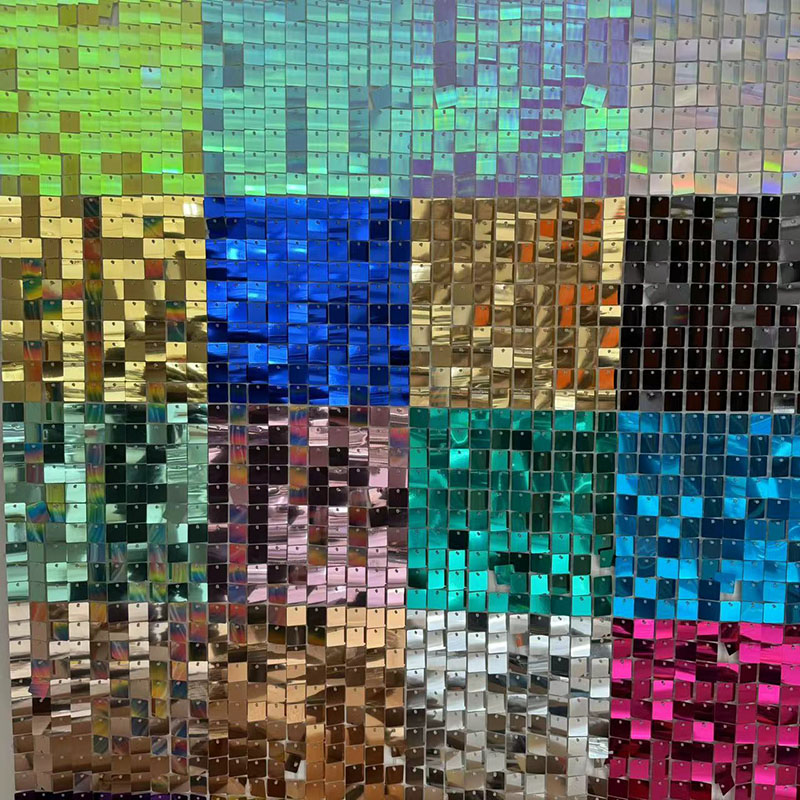 Sequin Fabric Panel - 6/12/24/25/26/27 ชิ้น Shimmer Wall ฉากหลัง 33