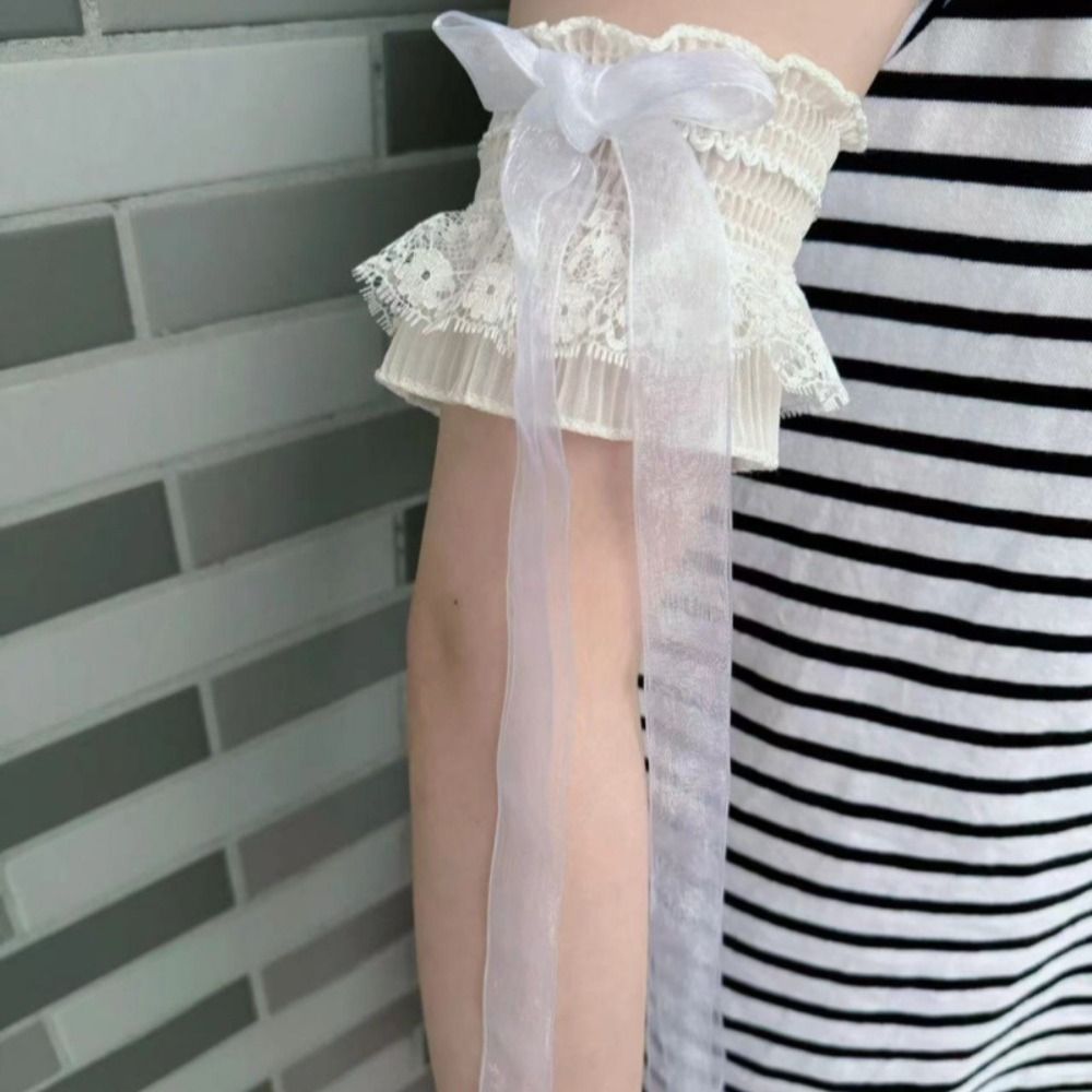 ปลอกแขนลูกไม้สไตล์โลลิต้า ผ้าร - Elastic Lace Trim บทวิจารณ์และราคา