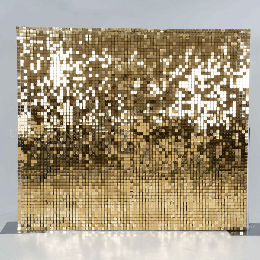 แชมเปญทอง Shimmer ฉากหลังแผง 1 - Sequin Fabric Panel บทวิจารณ์และราคา