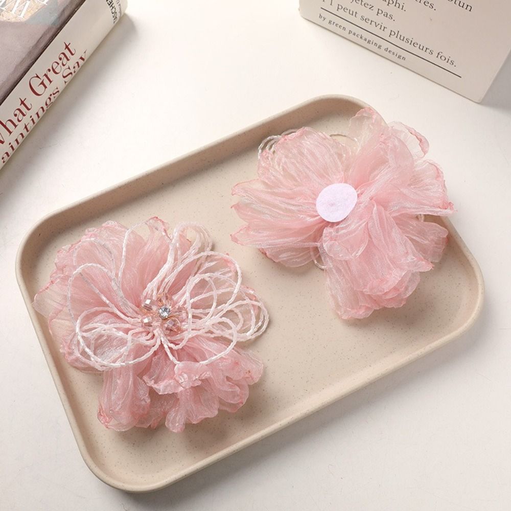 ผ้าออร์แกนซ่าประดับดอกไม้ ตกแต - Applique Patch Flower บทวิจารณ์และราคา