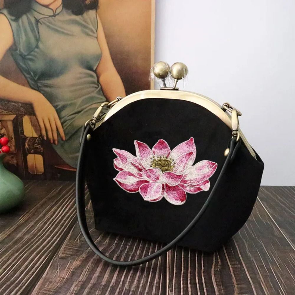 กระเป๋าปัก tempelan Bunga บัวแ - Applique Patch Flower บทวิจารณ์และราคา